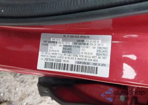 2019 Mazda Cx-5 Touring z USA, uszkodzony, nr VIN JM3KFBCM4K1509899